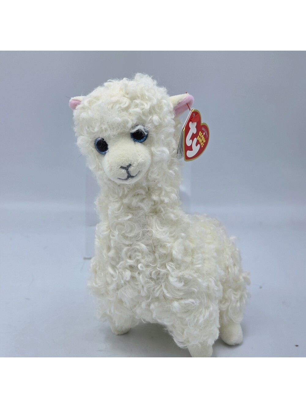 Ty Beanie Babies Original Lily The Cream Llama Plush 8”